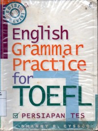 Image of English grammar practice for toefl preparation test
