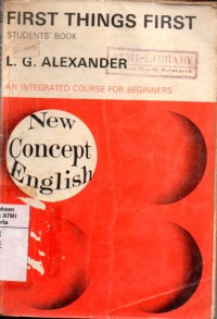 Image of First things first students book